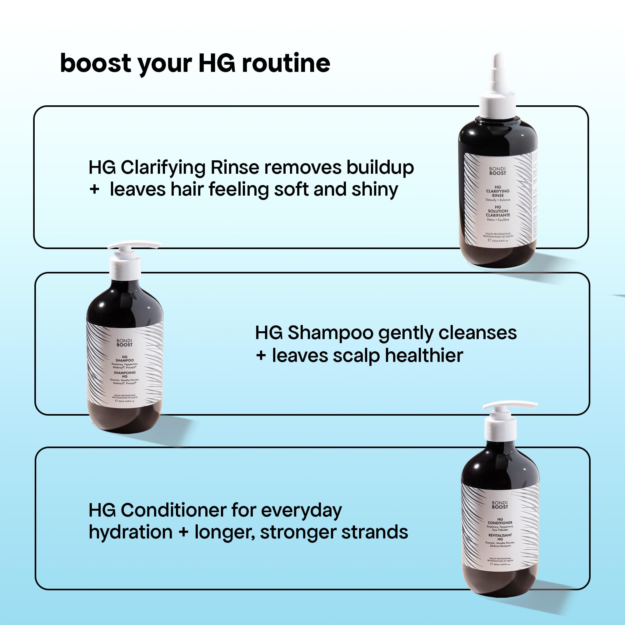 BondiBoost HG Rinçage Clarifiant – fabriqué en Australie, vegan et cruelty-free.