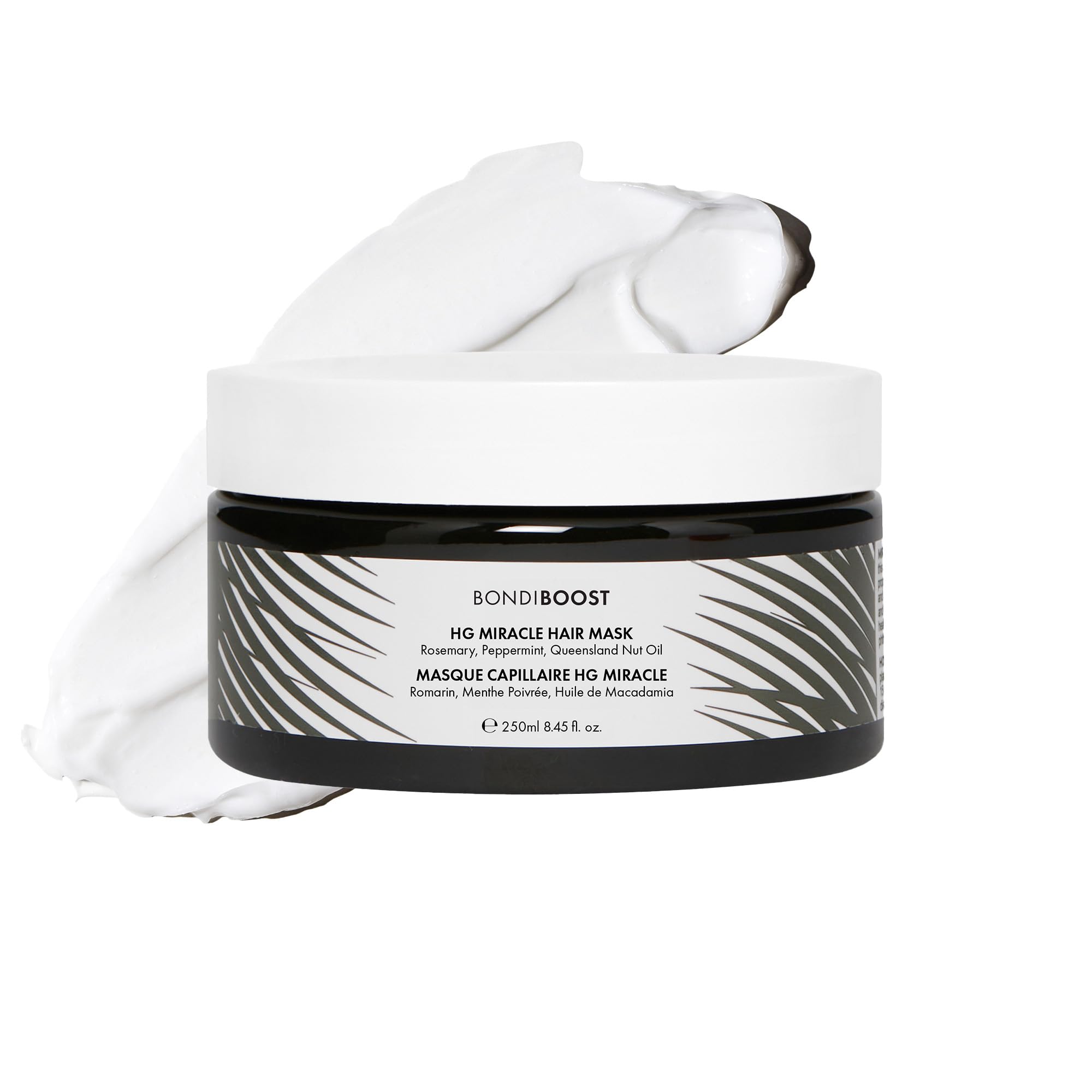 Bondiboost Masque Cheveux Endommagés, pot crème — hydratation profonde et réparation.