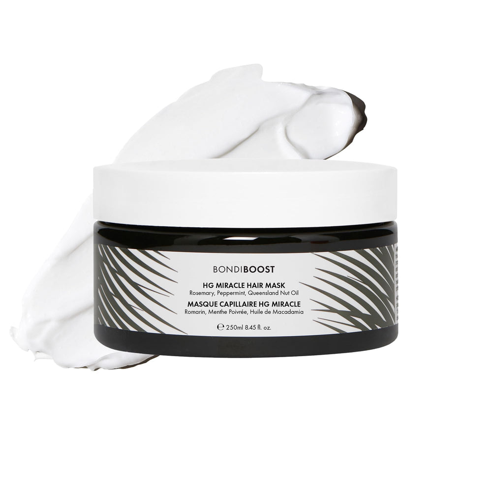 Bondiboost Masque Cheveux Endommagés, pot crème — hydratation profonde et réparation.