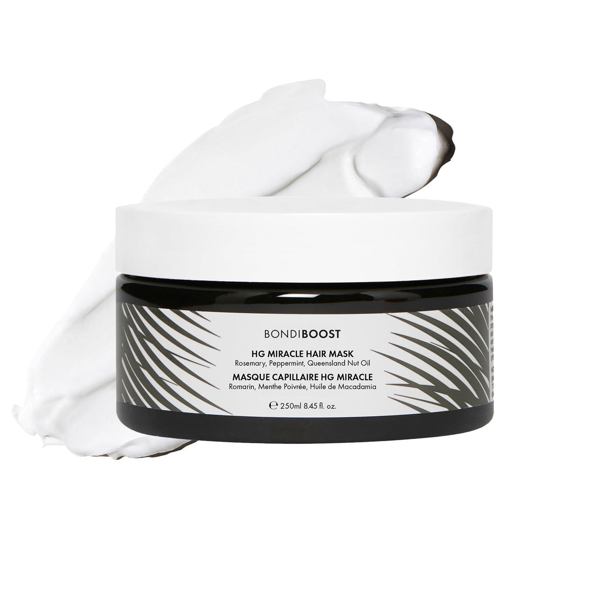 Bondiboost Masque Cheveux Endommagés, pot crème — hydratation profonde et réparation.