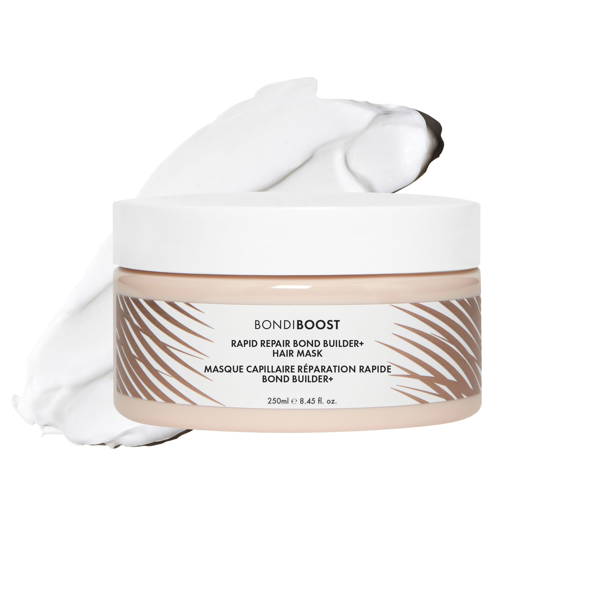 BondiBoost Rapid Repair Bond Builder en bouteille prête à hydrater les cheveux.
