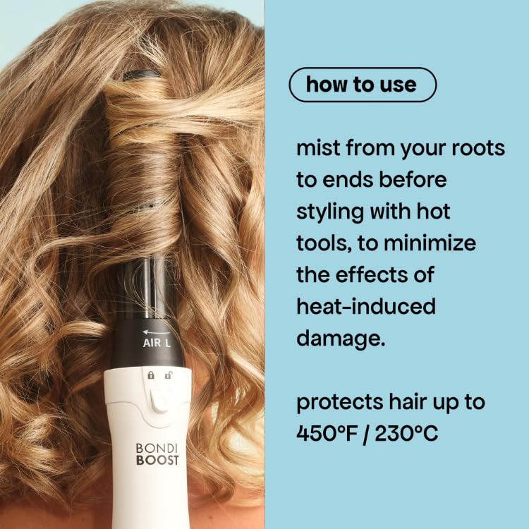 BONDIBOOST spray chaleur, usage quotidien avant outils chauds