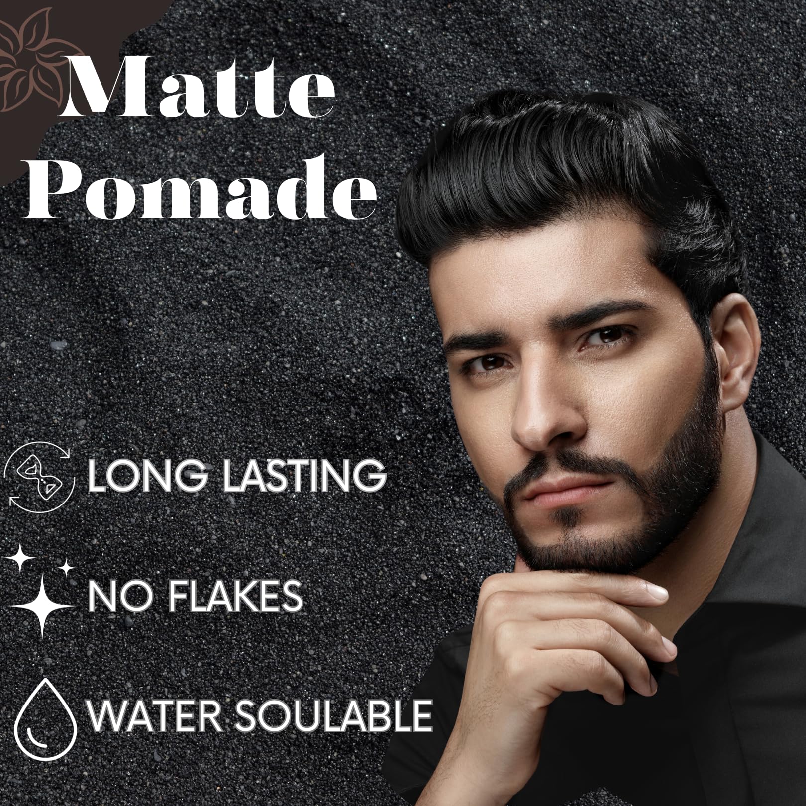 Pommade matte Boneyard Barbering – application facile pour style rapide.
