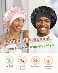 BONNET QUEEN bande élastique large assure un maintien confortable toute la nuit.
