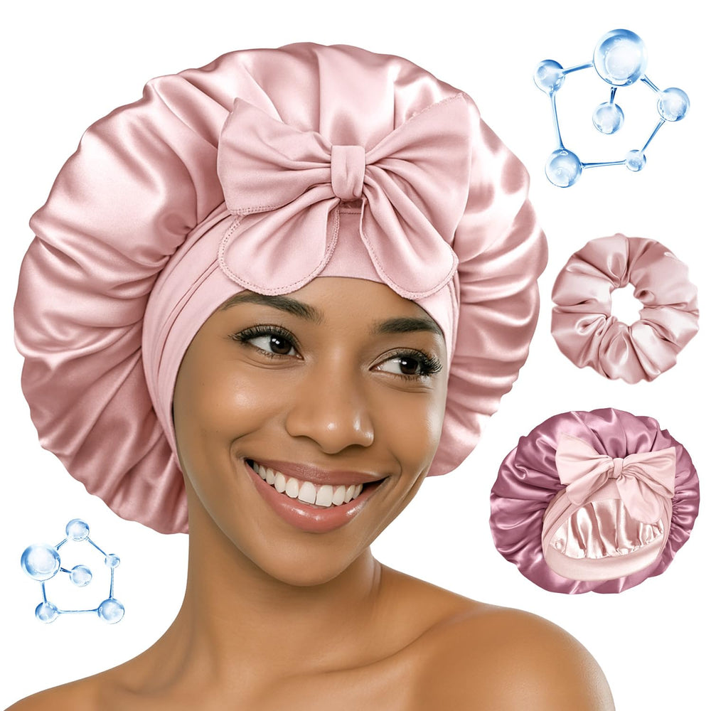 BONNET QUEEN bonnet-soie-dormir: douceur nocturne et hydratation des cheveux.