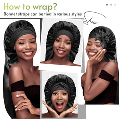 Bonnet BONNET QUEEN long 76 cm sur 33 cm pour tresses et cheveux longs.