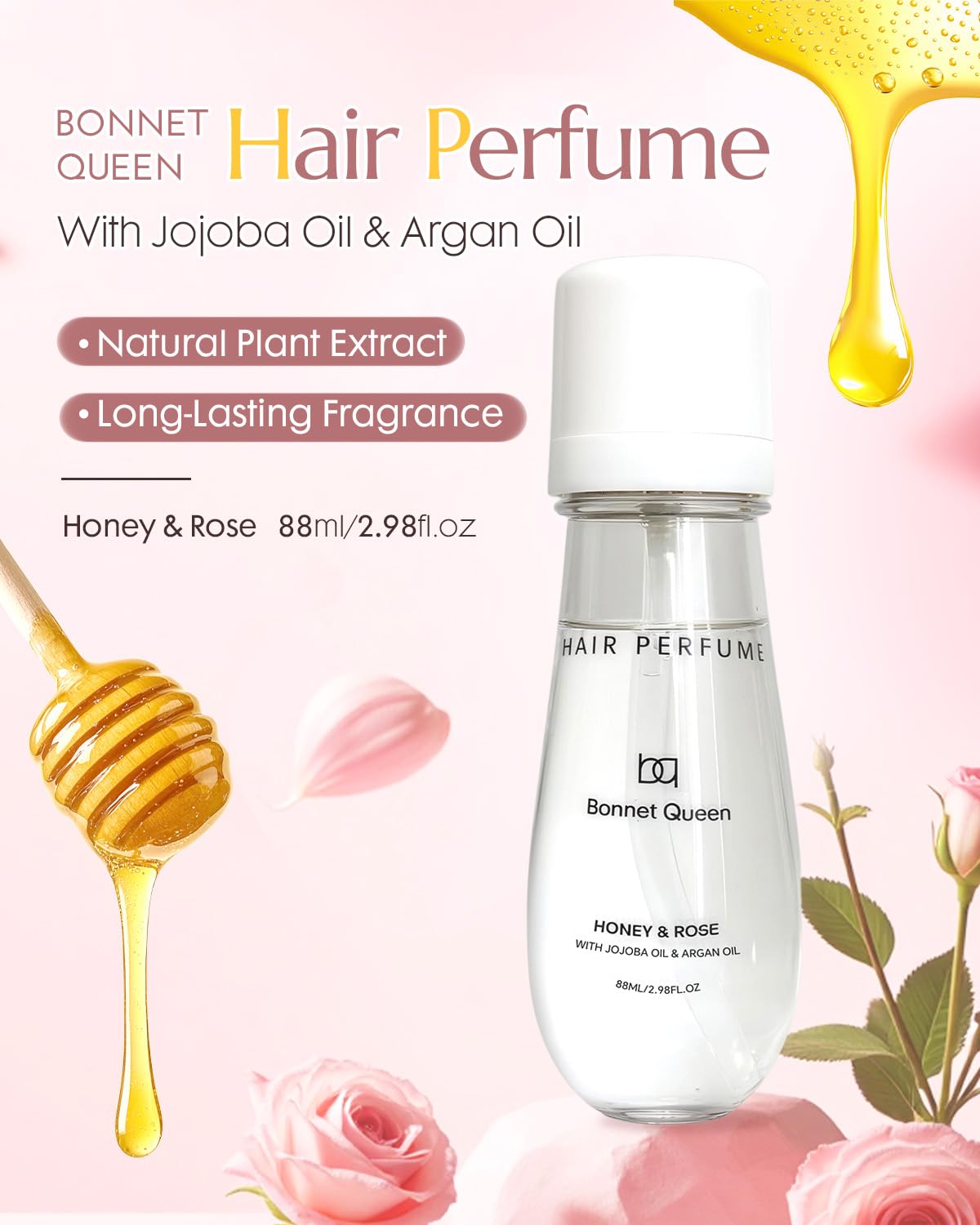 Parfum capillaire Bonnet Queen, brume douce pour une sensation rafraîchissante.