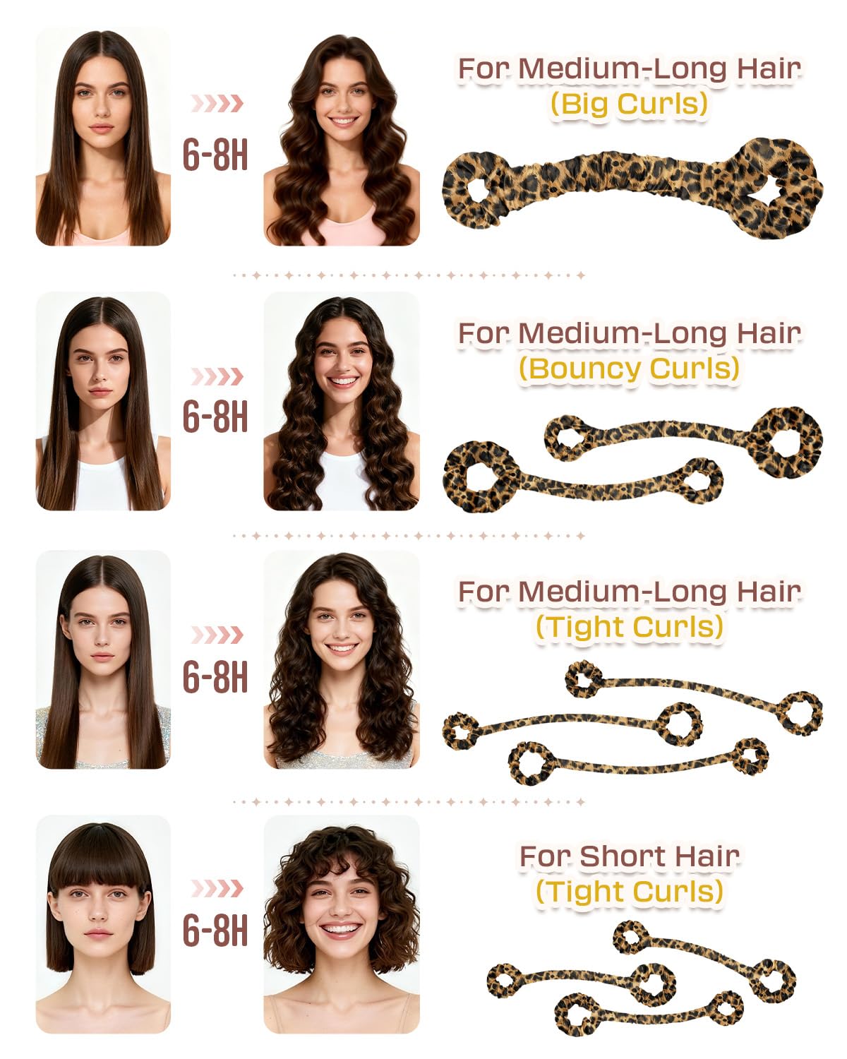 BONNET QUEEN Rouleaux sans chaleur satin pour des boucles durables.