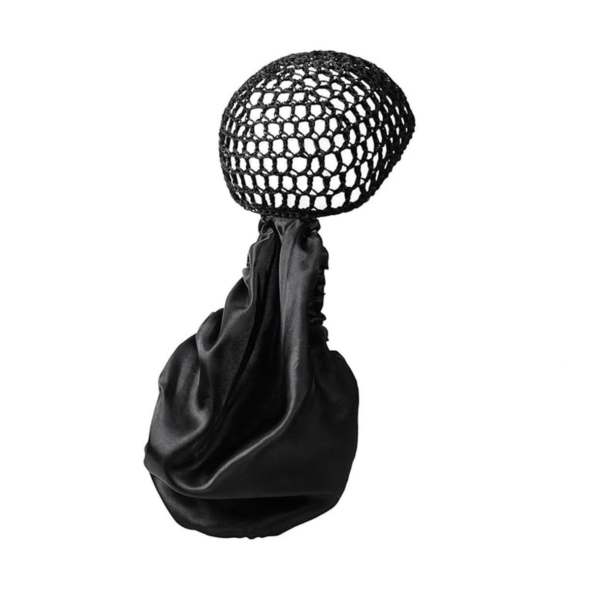 Bonnet-wrap 2-en-1 wrap protège les cheveux au repos.