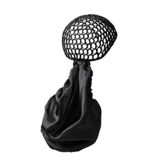 Bonnet-wrap 2-en-1 wrap protège les cheveux au repos.
