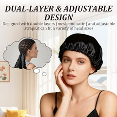 Bonnet-wrap réglable élastique assure un maintien sûr.
