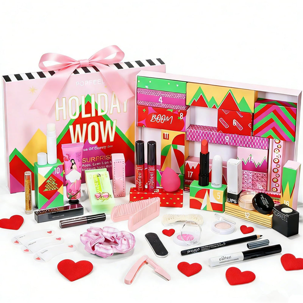 BONNIE CHOICE Calendrier beauté — palette d'ombres colorées pour un look festif.