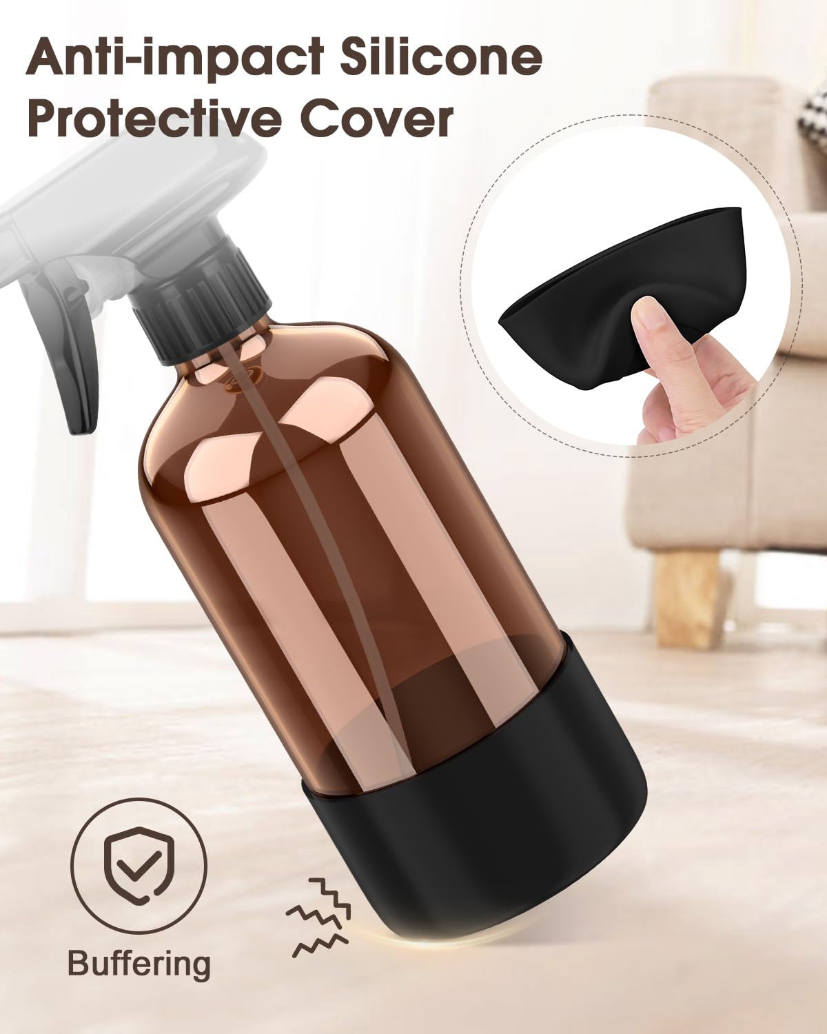 Bontip set-deux-bouteilles-16oz-ambre, élégant et pratique pour maison et atelier.