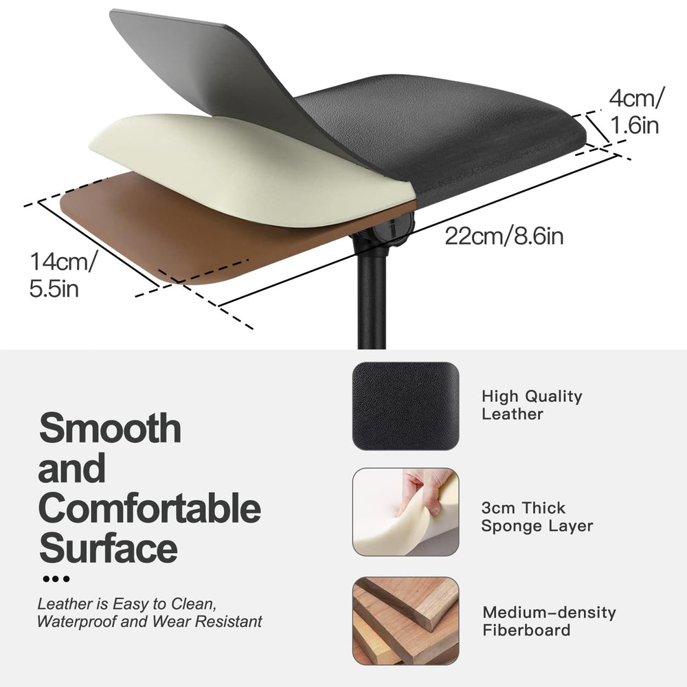 Plateau de tatouage BONTOP avec coussin rembourré en PU, surface douce et pratique.