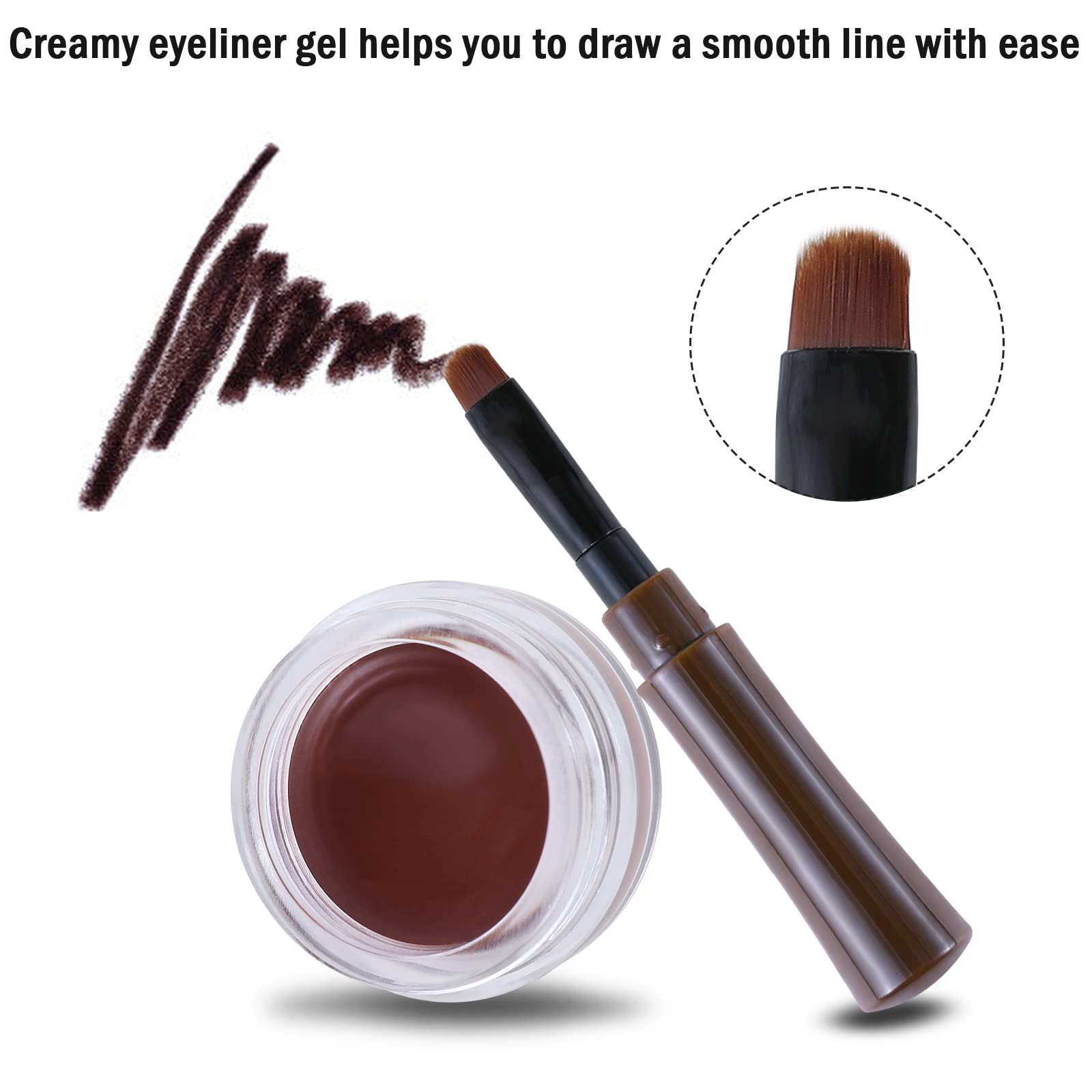 Boobeen Liner Gel Brun profond: intensite et couleur durable
