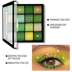 Boobeen Ombres vertes centre lumineux pour accentuation et regard plus vif.