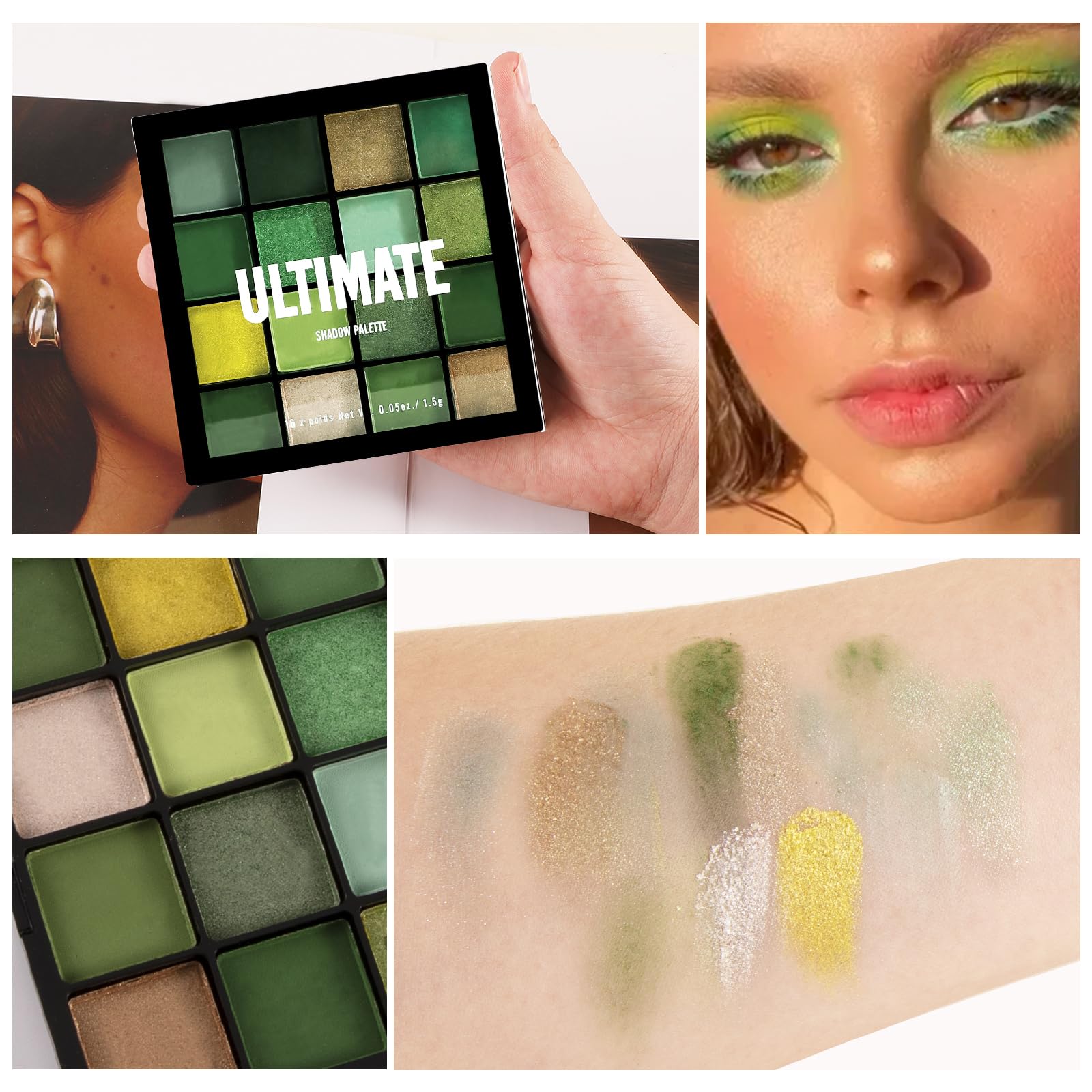 Boobeen Ombres vertes tenue de gala pour un regard intensifié.