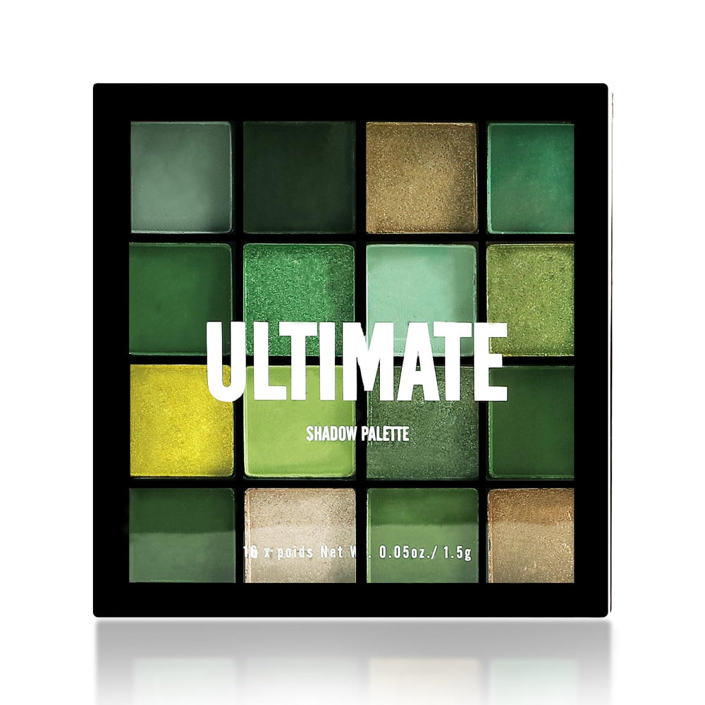 Boobeen Palette d'ombres vertes, ensemble de 16 teintes pour un regard polyvalent et durable.