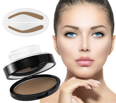 Tampon-poudre Boobeen pour sourcils, application naturelle et rapide.