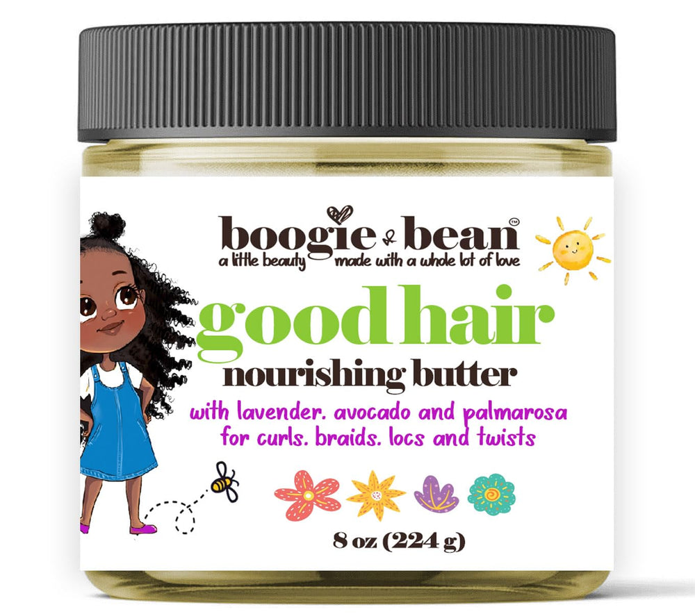 Boogie and Bean : bouteille d'huile capillaire bébé, hydratation douce.
