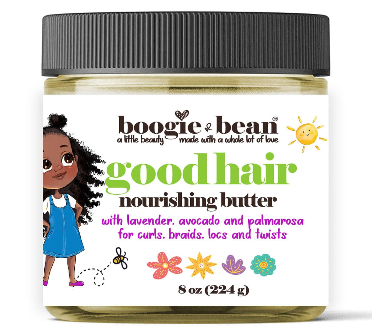 Boogie and Bean : bouteille d'huile capillaire bébé, hydratation douce.