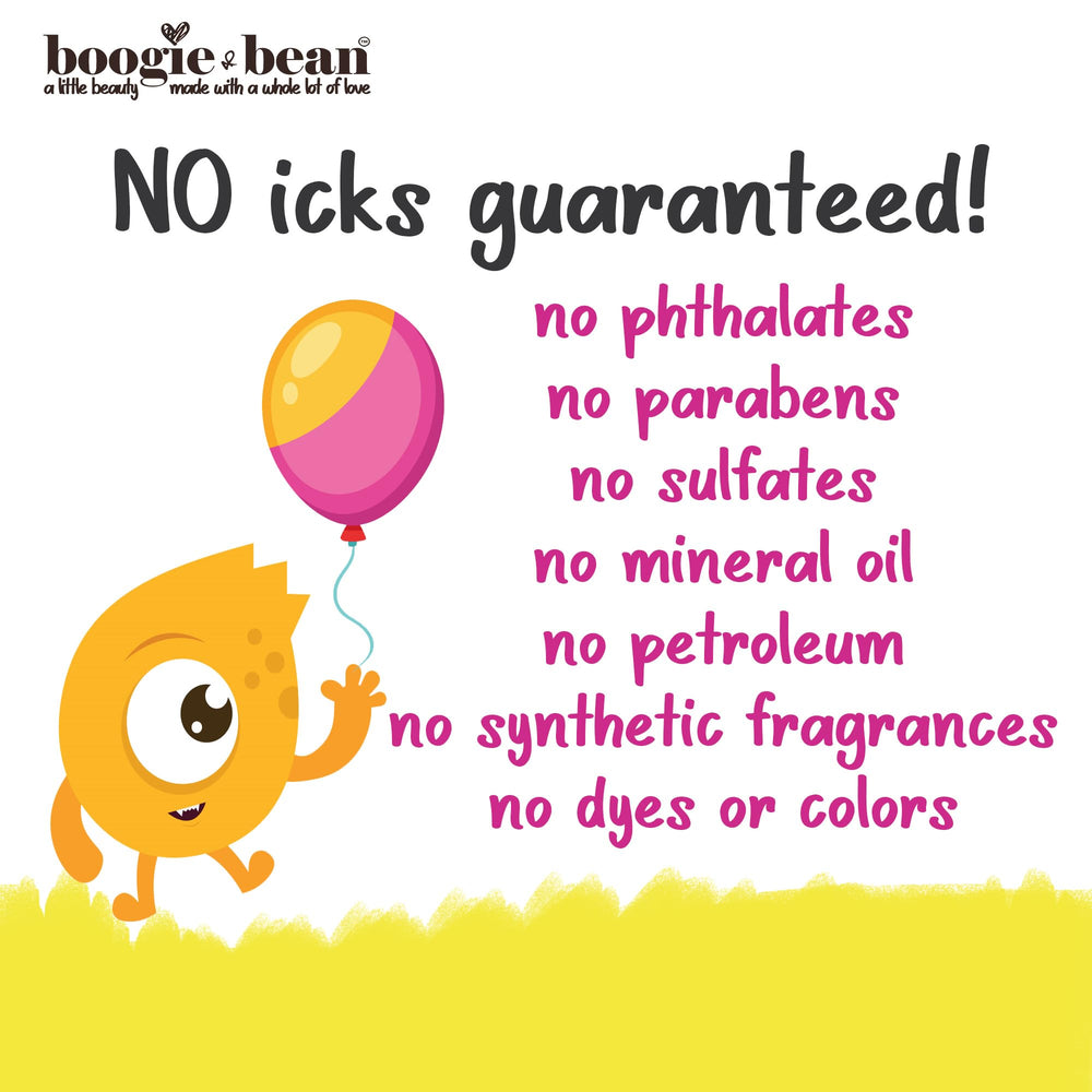 Boogie and Bean : cheveux d'enfants brillants et souples après l'huile.