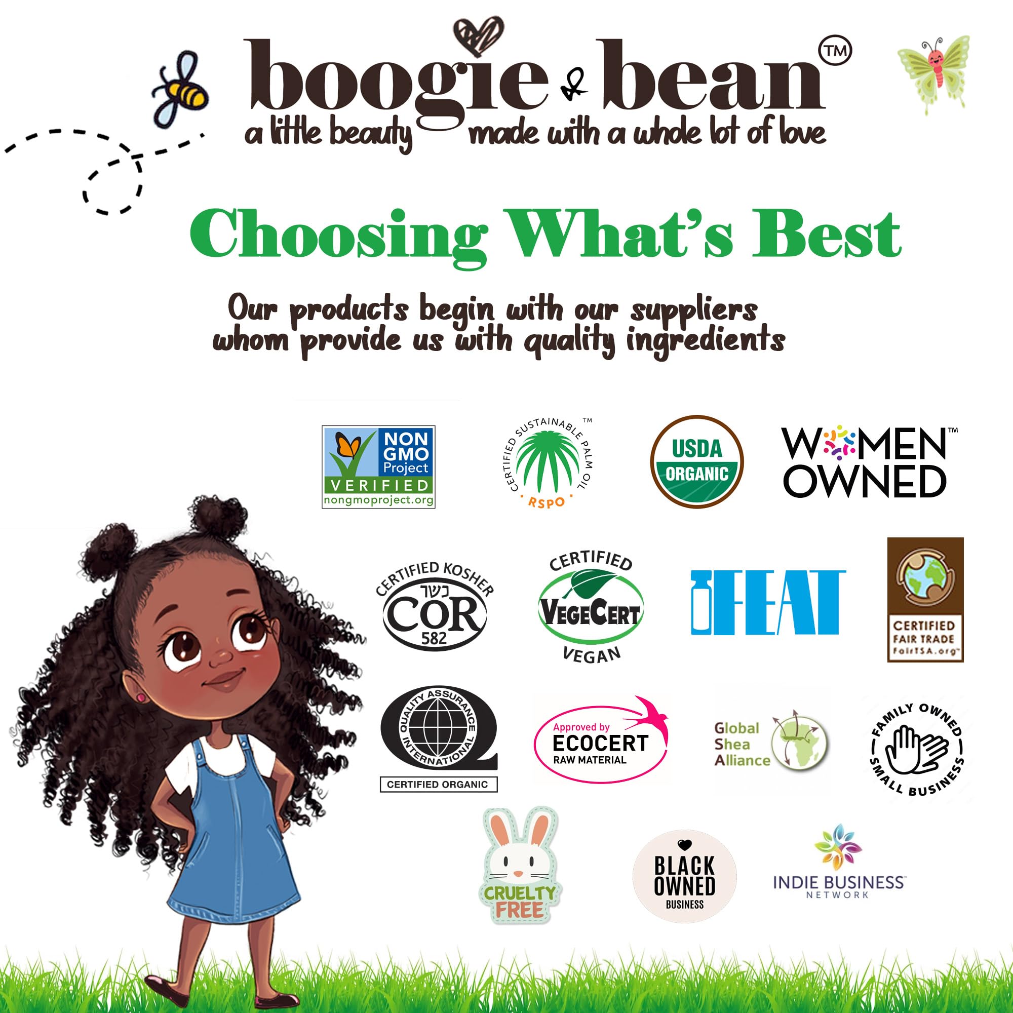 Boogie and Bean : texture beurre prête au démêlage.
