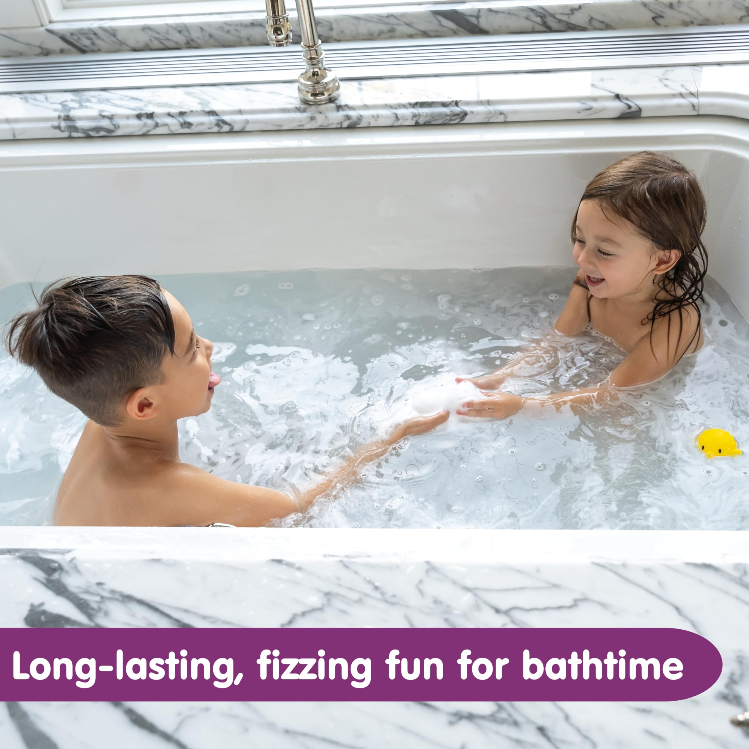 Boogie Kids bombes bain effervescence, expérience sensorielle ludique.
