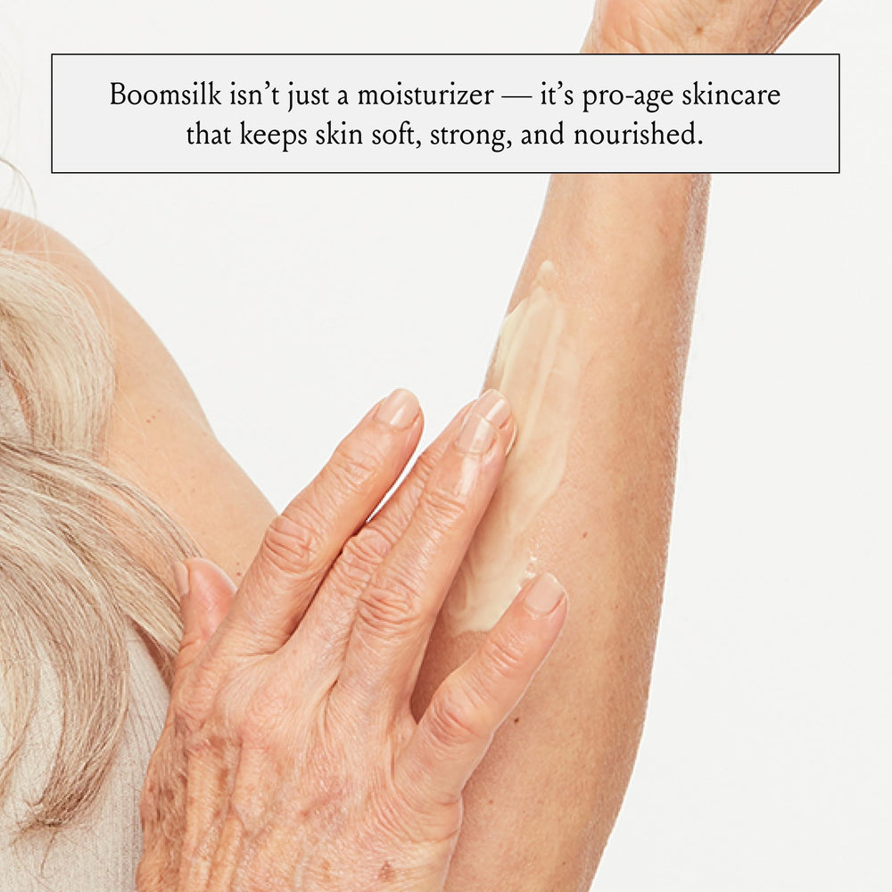 Utilisation visage et corps Boomsilk, routine quotidienne simplifiée.