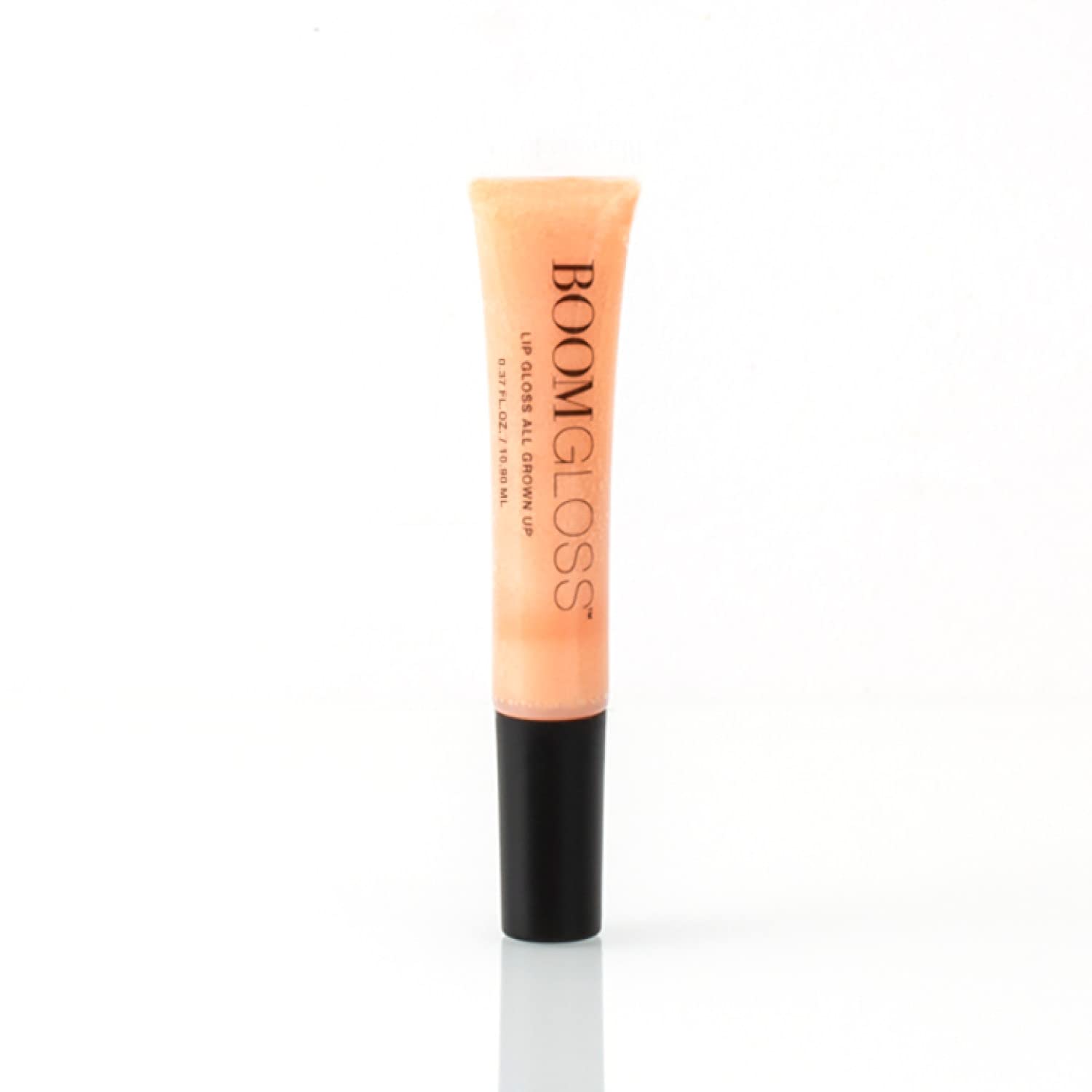 Boom Gloss montre le tube presseur non collant et pratique.
