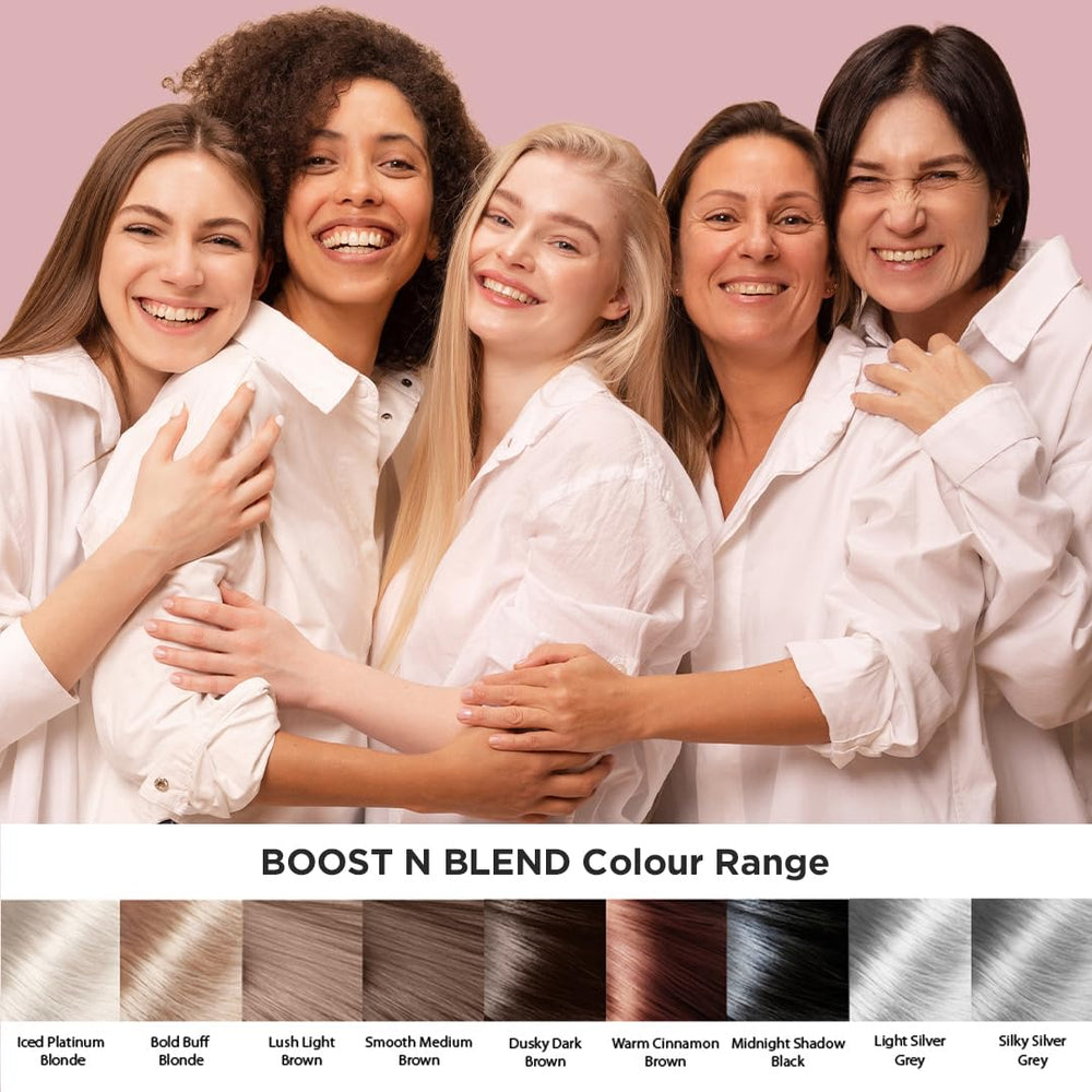 Boost N Blend: avant-apres-cheveux, aperçu rapide d’un volume naturel.