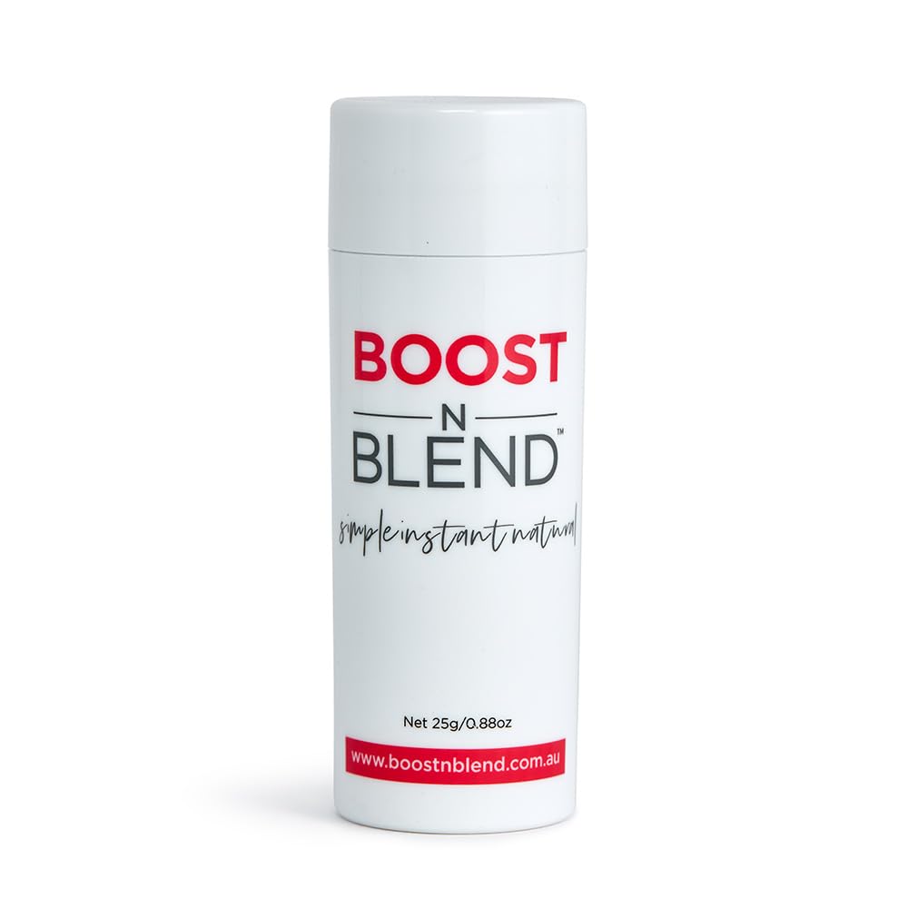 Boost N Blend volumeiseur-cheveux: bouteille compacte pour une application facile.