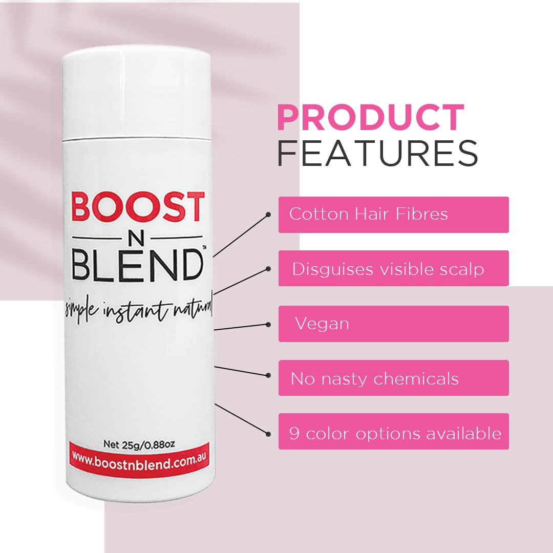 Boost N Blend: couleur-match-cheveux, teinte naturelle pour un rendu discret.