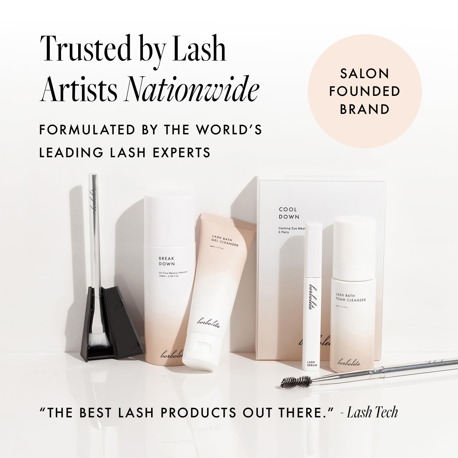Borboleta Lash Serum sans cruauté animale et emballage éthique