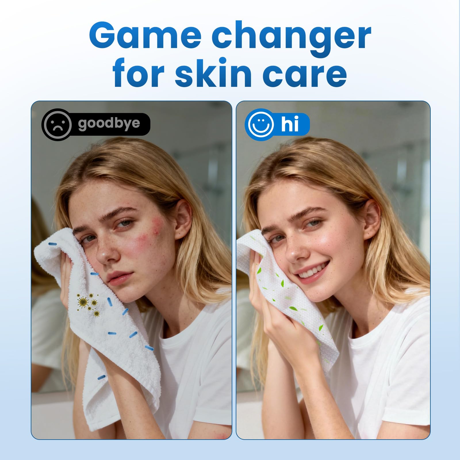 Borje Serviettes Visage XL – utilisation polyvalente en visage, corps et voyage.
