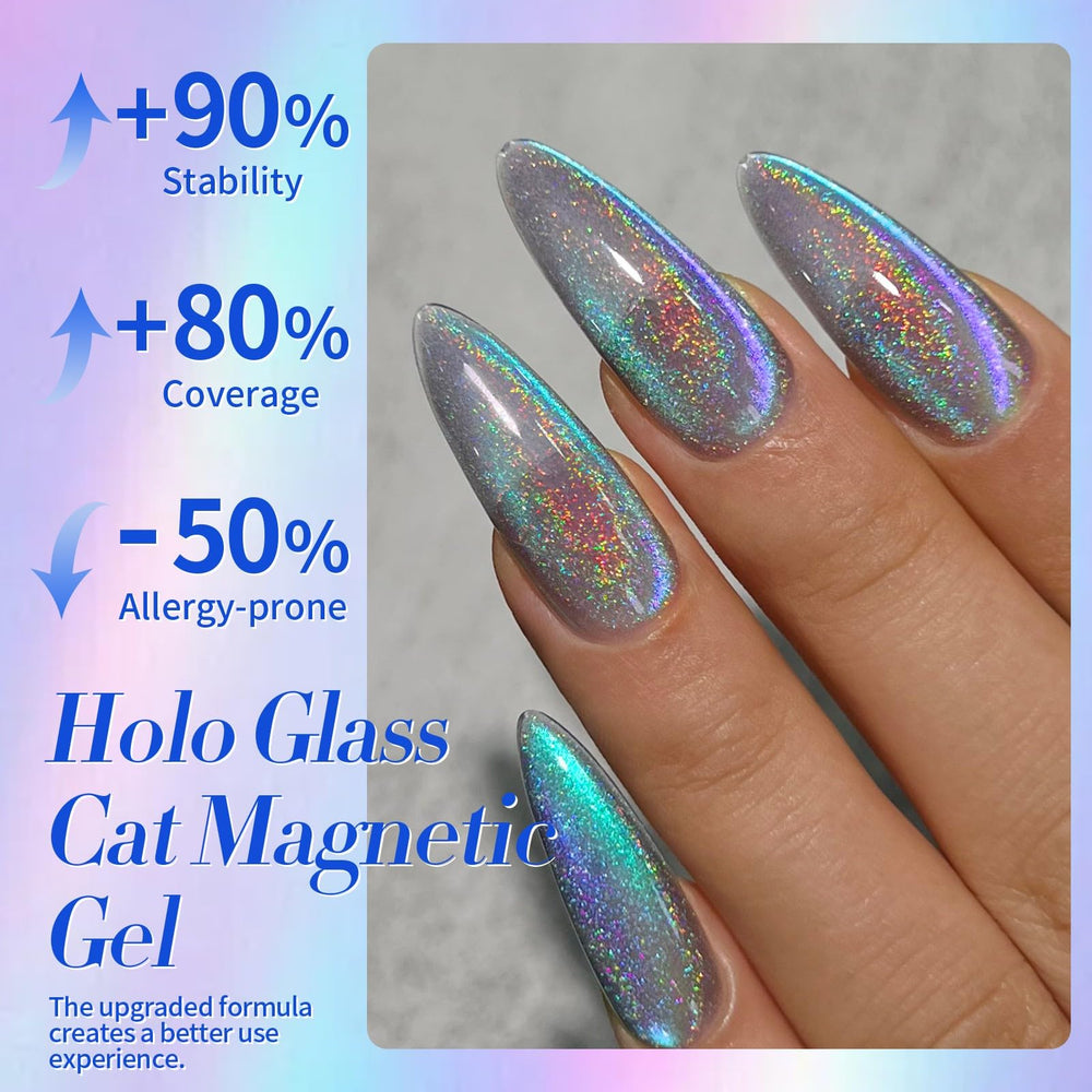 Born Pretty 9D Cat Magnetic Eye, pinceau inclus facilite l'application précise.