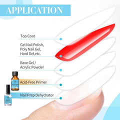 Application ongles sans brûlure, étape sécurisée avant vernis.
