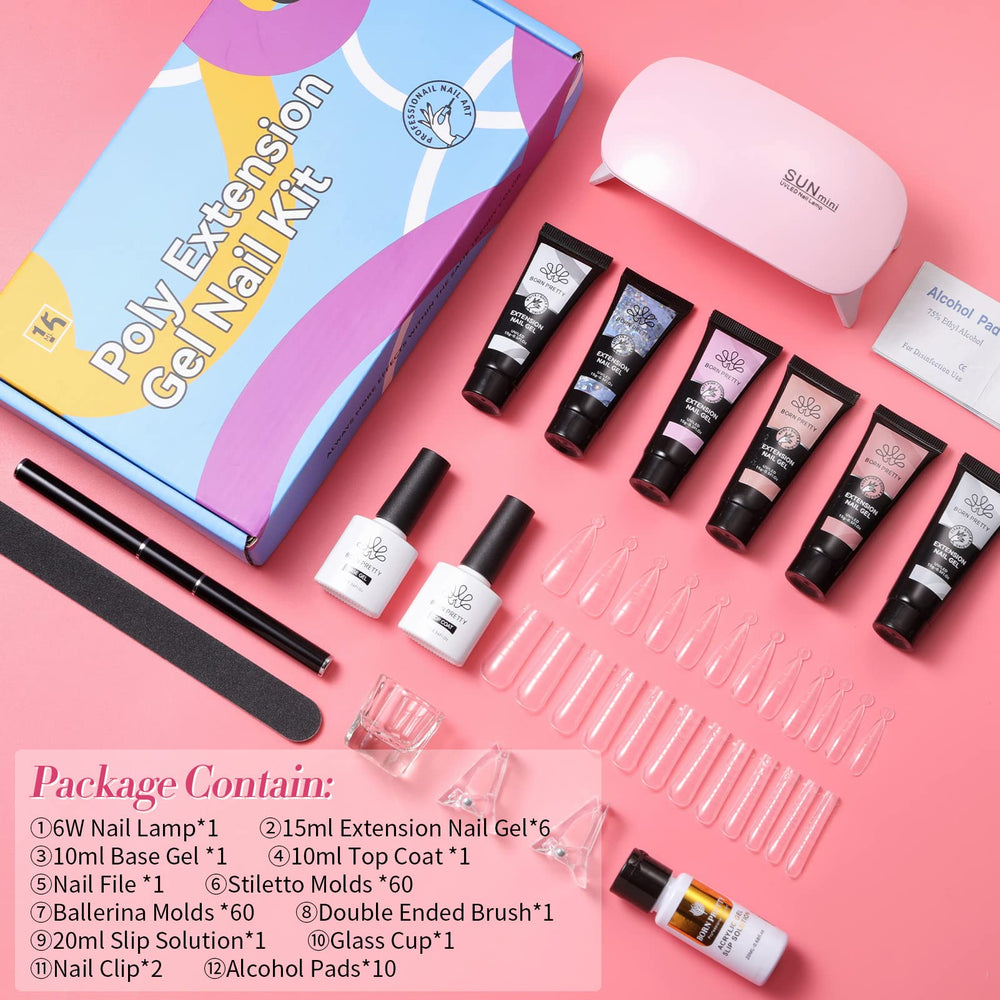 Born Pretty base et top gel inclus pour une finition durable.