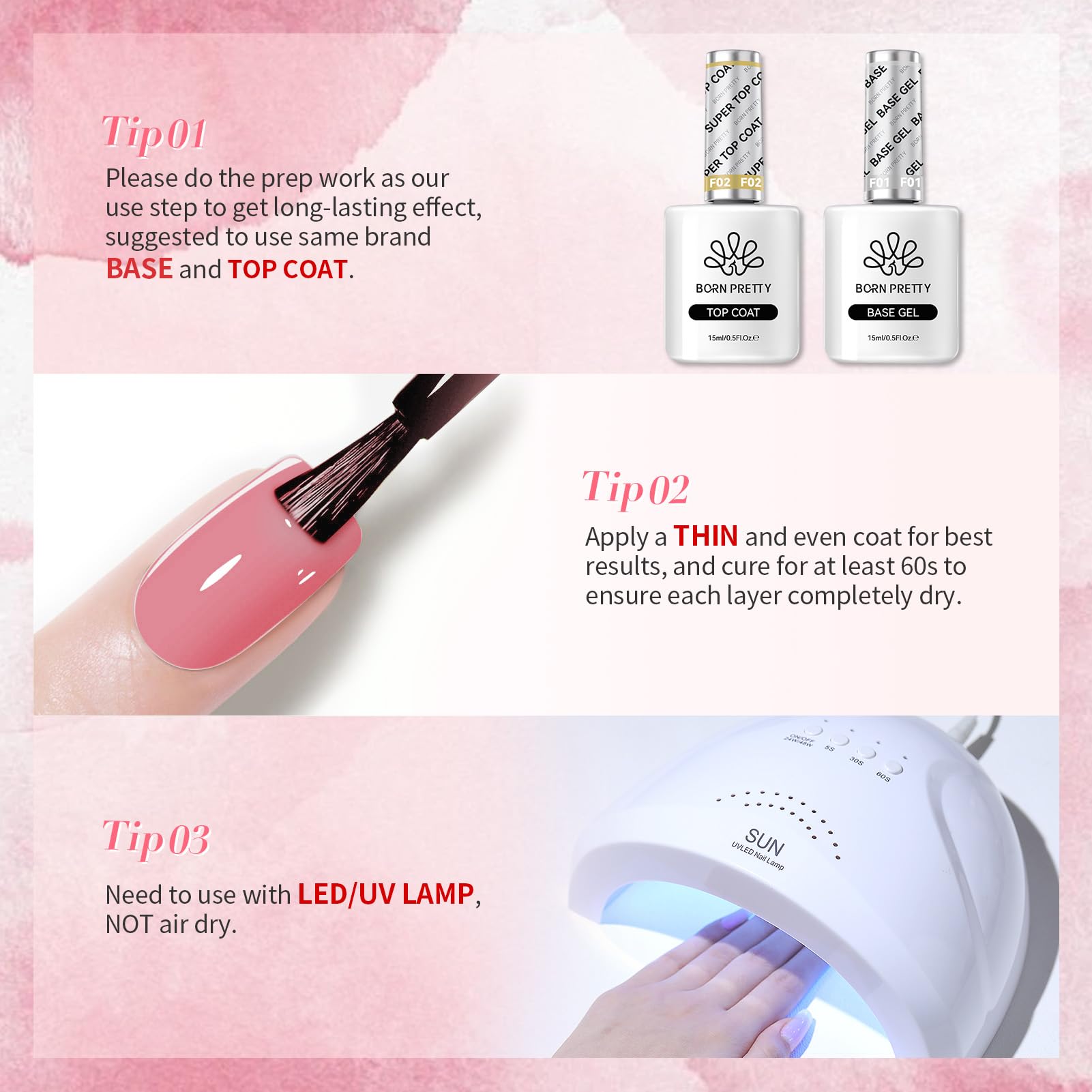 Vernis gel Born Pretty Bonheur Rose – palette polyvalente pour occasions variées.