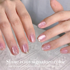 Born Pretty 15 ml vernis gel rose magnétique prêt à l'emploi.