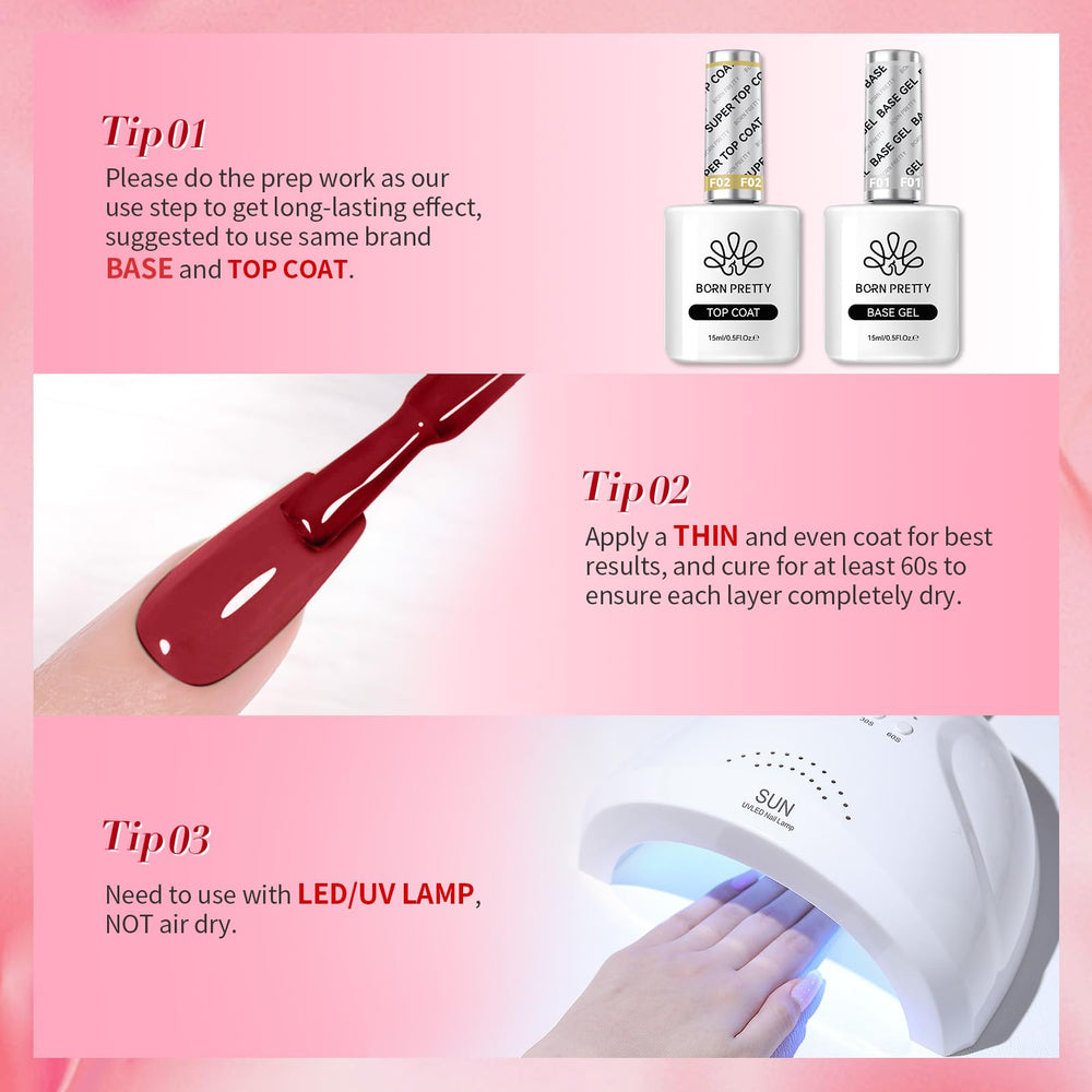 Cadeau idéal pour fêtes et occasions avec vernis gel Born Pretty.