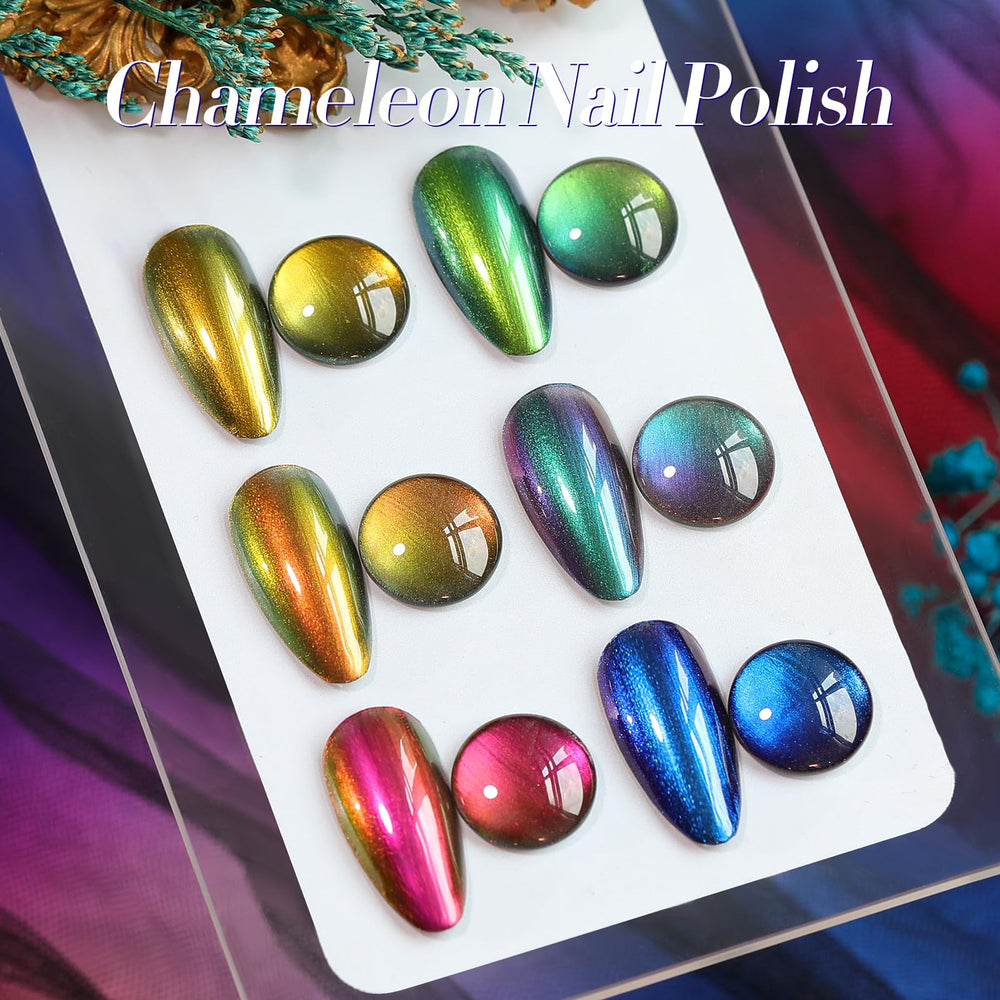 Vernis Born Pretty Chameleon Chrome, sèche à l’air sans lampe UV.