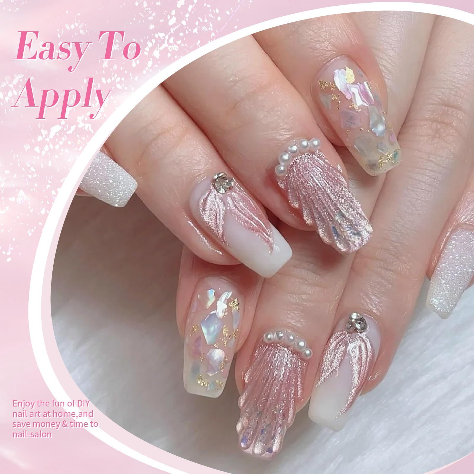Effet coquille spirale sur ongles avec Born Pretty Gel