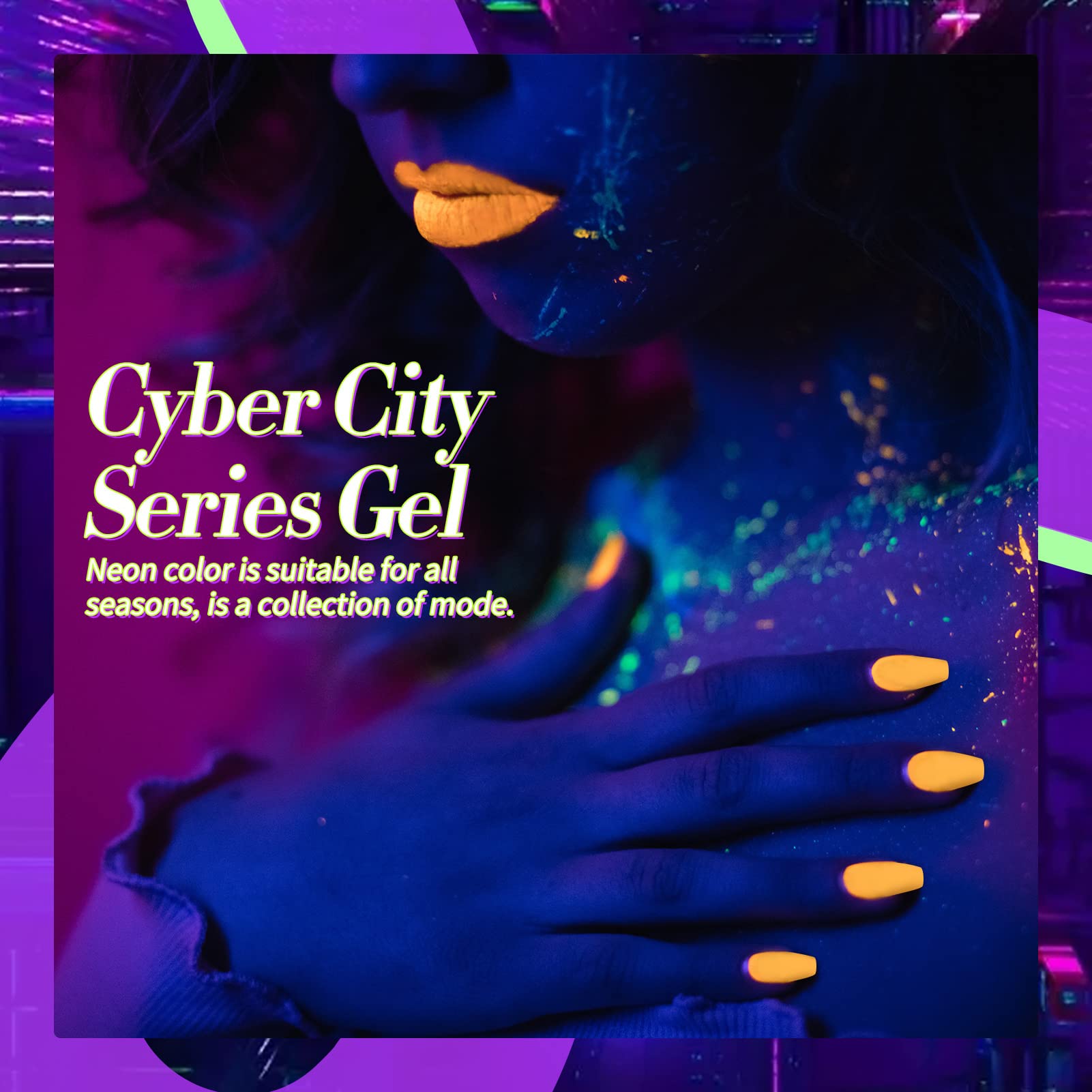 Emballage du set Born Pretty Neon Vernis Gel prêt à offrir.