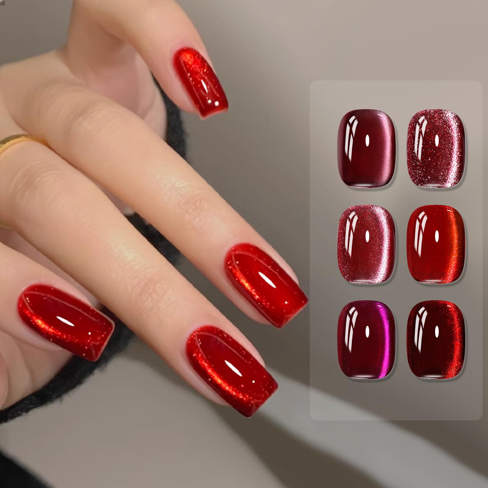 Born Pretty ensemble 6 couleurs – vernis gel polyvalent pour ongles.