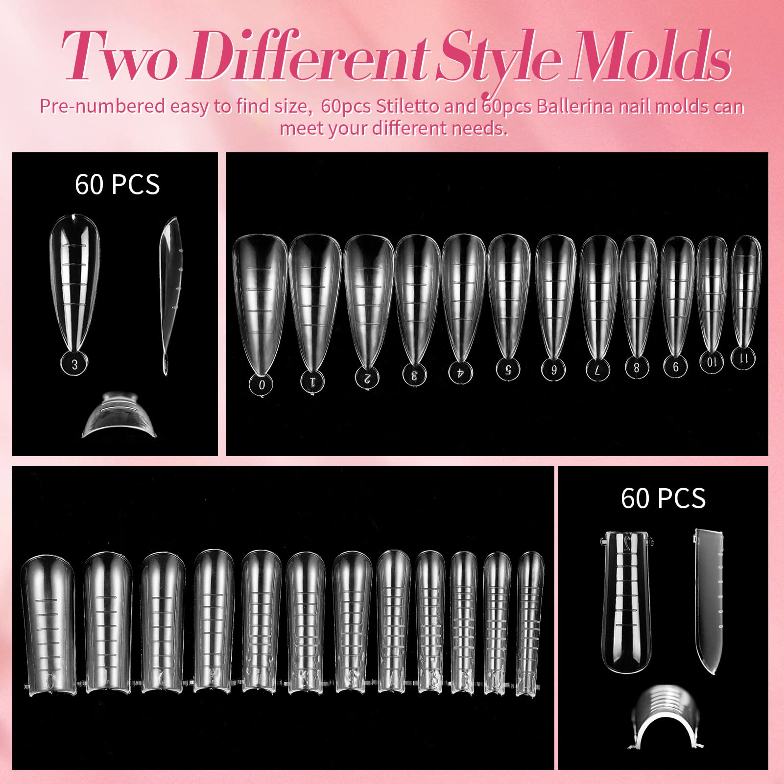 Born Pretty gel poly extension argenté à paillettes apporte une brillance scintillante.
