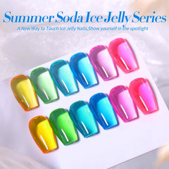 BORN PRETTY Jelly Gel Neon violet, flacon translucide et rendu lumineux.