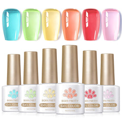 Born Pretty Jelly Gel Vernis kit – emballage clair et prêt à tester les teintes pastel