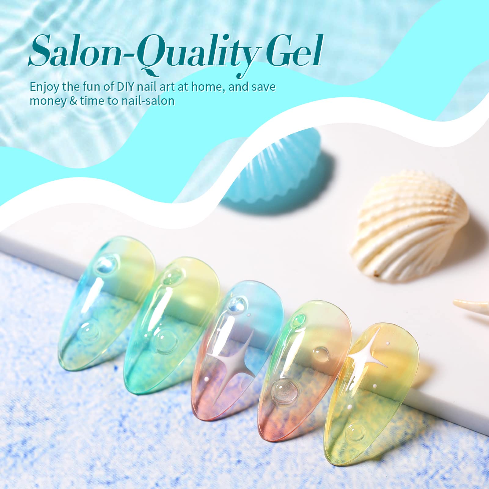 Born Pretty Jelly Gel rose pâle – douceur pastel parfaite