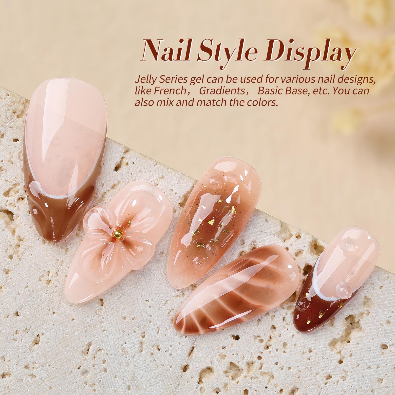 Vernis jelly Born Pretty noir foncé avec effet gel brillant et polyvalent.
